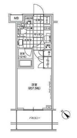 武蔵小山駅 徒歩6分 7階の物件間取画像